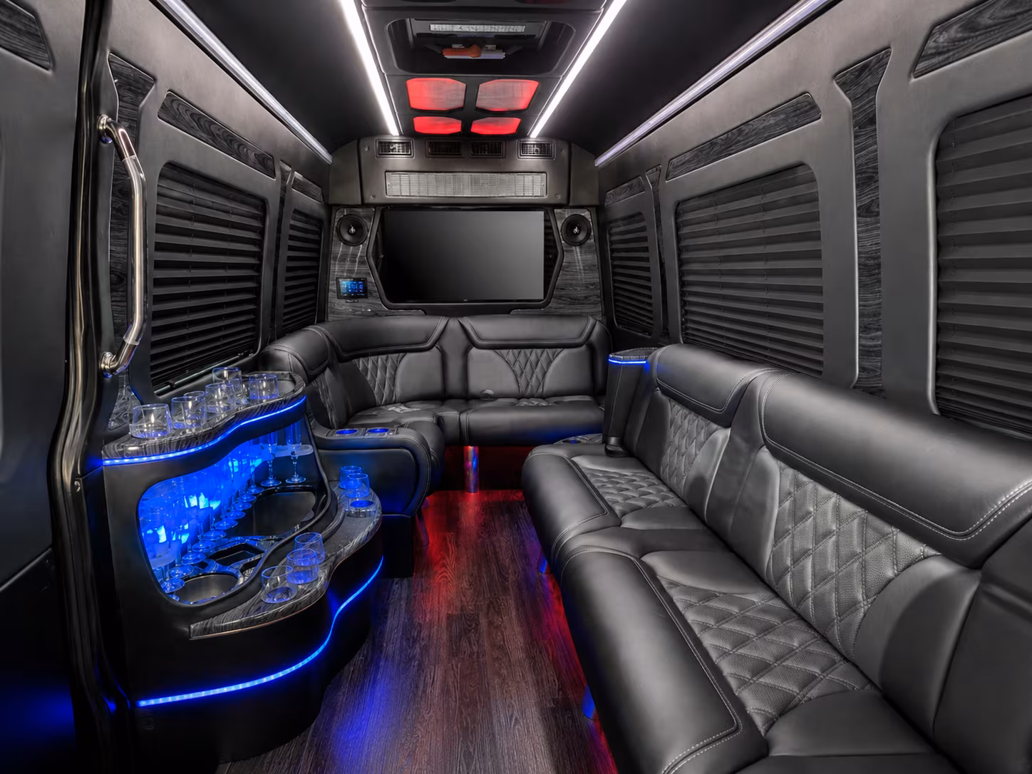colorado springs 25 passenger party bus inside
