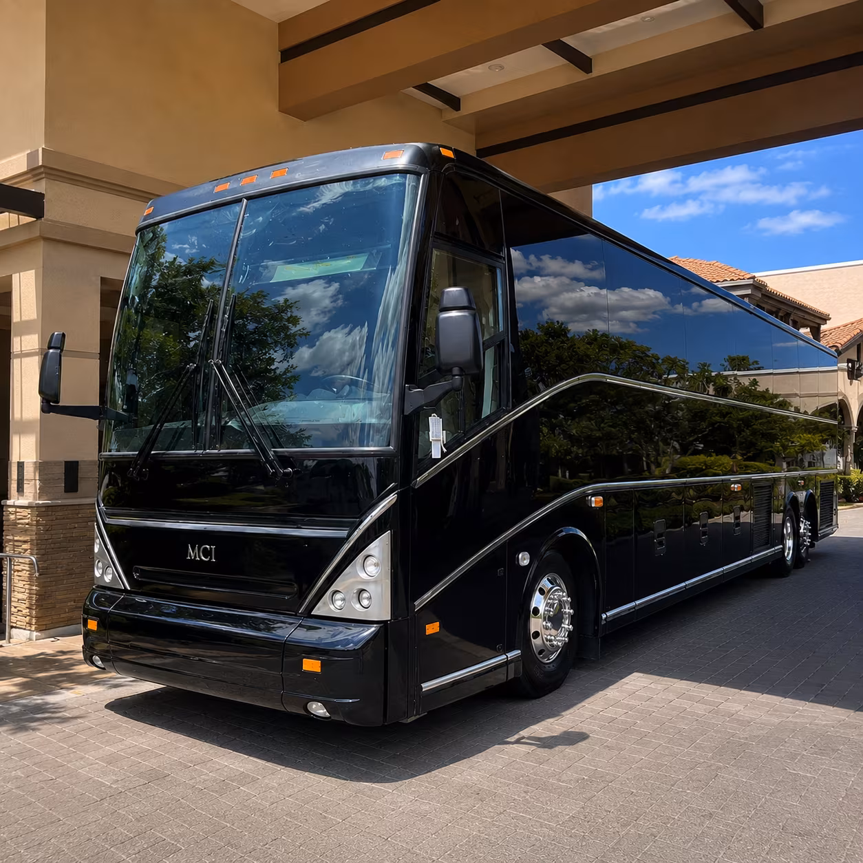 parker timely charter buses for parker teams and fans on game day