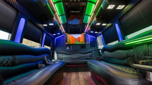 colorado springs sprinter limo rental interior