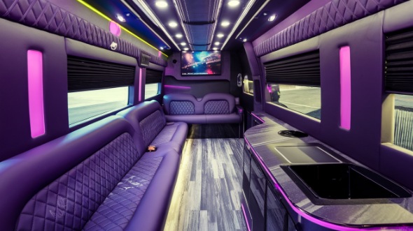 party bus rental inside castle rock